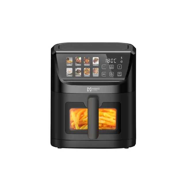 FREIDORA DE AIRE DIGITAL A COLOR CON VENTANA / MIRATI HOME CON CAPACIDAD DE 5 LITROS 1000W, 8 MODOS PREESTABLECIDOS, TEMPERATURA DE 60C-200C image 3