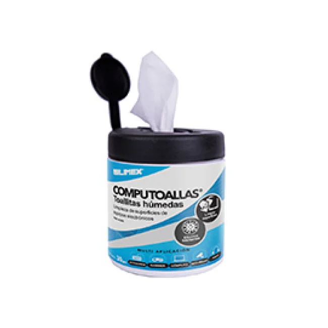 TOALLAS HUMEDAS | SILIMEX | COMPUTOALLAS 30 PZ | ANTIBACTERIALES | ANTIESTATICAS | PARA USO EXCLUSIVAMENTE EXTERNO | DESINTEGRAN GRASA, COCHAMBRE Y POLVO.