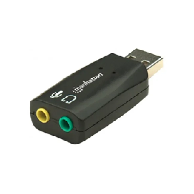 Manhattan Adaptador de Audio 3-D USB de Alta Velocidad