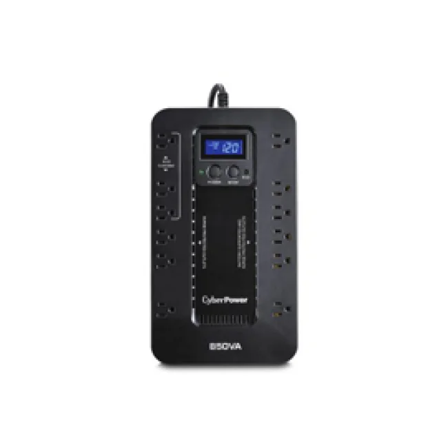 CyberPower EC850LCD sistema de alimentación ininterrumpida (UPS) Línea interactiva 0.85 kVA 510 W 12 salidas AC