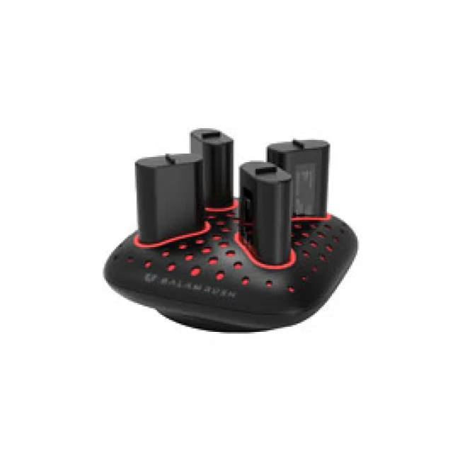 BASE CARGADORA CON 4 BATERIAS CHARGECORE QUAD BC400 / 4 BATERÍAS XBOX