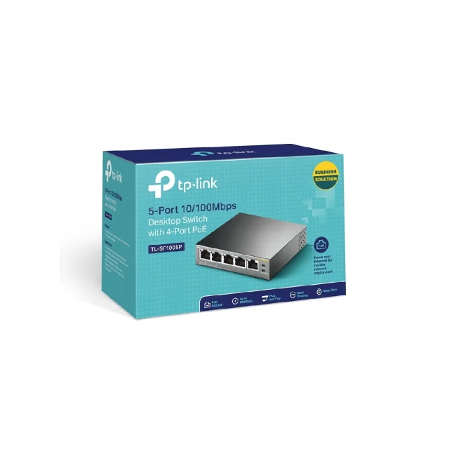 TP-Link TL-SF1005P dispositivo de redes No administrado Fast Ethernet (10/100) Energía sobre Ethernet (PoE) Negro image 15