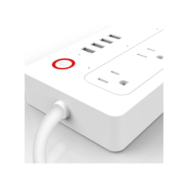 MULTICONTACTO INTELIGENTE MIRATI 4 SOCKETS/4USB/LED INDICADOR/WIFI 2.4 GHZ/100 - 240 V/1800 W/ BLANCO image 5