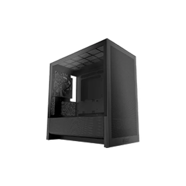 GABINETE NZXT (CC-H31FB-01) H3 FLOW, MID TOWER, MICRO ITX, MICRO ATX, 1 FAN, SIN FUENTE, NEGRO