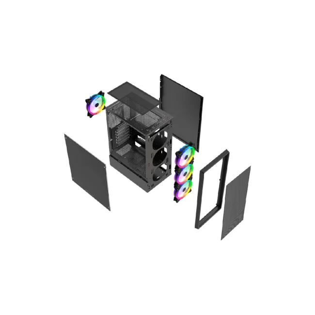Balam Rush Dragonfly Mesh GM740 Midi Tower Negro image 12