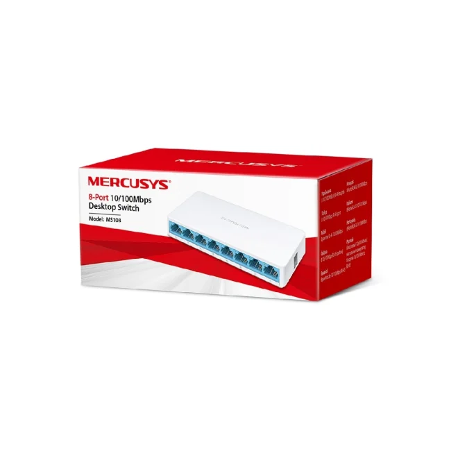Mercusys MS108 dispositivo de redes No administrado Fast Ethernet (10/100) Blanco image 6