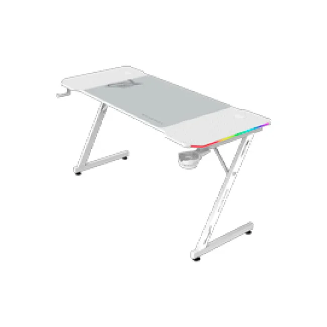 ESCRITORIO GAMER BALAM RUSH OLYMPUS SPOT GLOW MRX6000 BLANCO (BR-941402)
