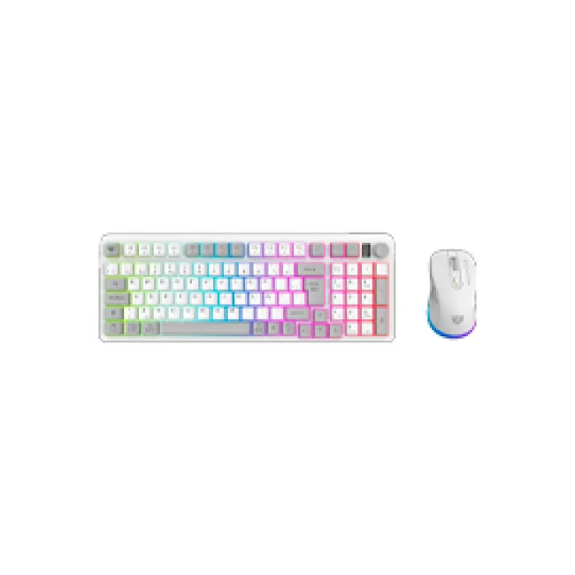 KIT DE TECLADO Y MOUSE GAMER BALAM RUSH SQUAD CONQUEST PRO KG525 INALAMBRICO RF  BLANCO image 2