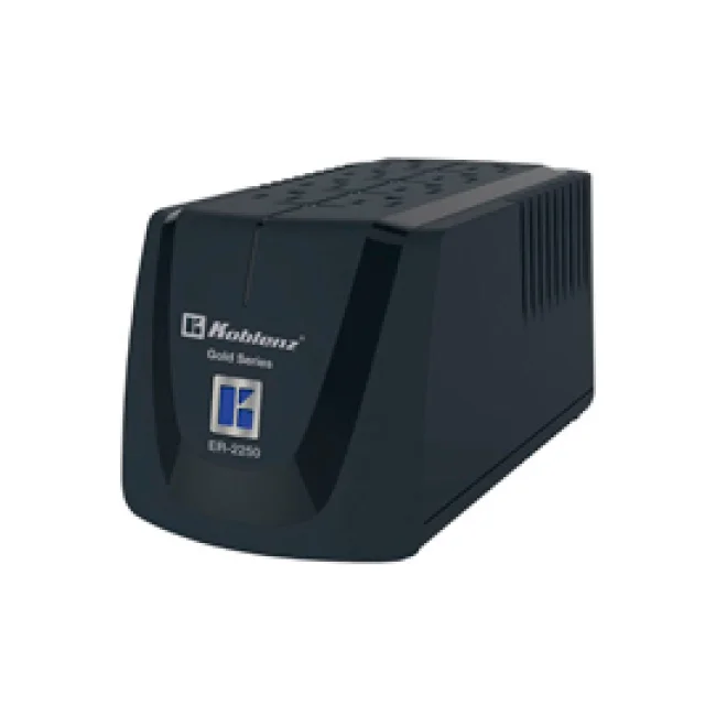 REGULADOR DE VOLTAJE KOBLENZ ER-2250, 2250 VA / 1000 W, 8 CONTACTOS NEMA 5-15R, LUZ LED, DISYUNTOR TERMICO. 5 AÑOS DE GARANTA, POLIZA DE SEGURO POR 10,000 USD EN EQUIPO CONECTADO. SKU 00-1588-3