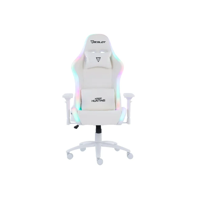 Ocelot Gaming ORGB-WHITE THUNDRA silla para oficina o computadora respaldo duro image 8