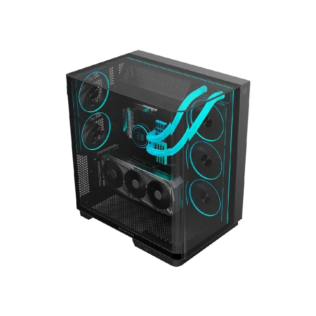 GABINETE BALAM RUSH GAMER TANKCURVE 7800 MEDIATORRE "SIN FUENTE" NEGRO image 2