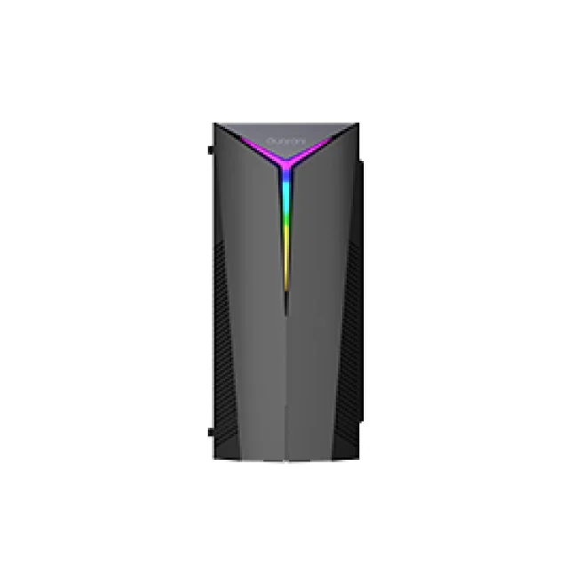 GABINETE MEDIA TORRE QUARONI FRONTAL RGB, ATX, MICRO ATX, MINI ITX/2USB 2.0 1USB 3.0/USB 3.0/FUENTE 500 W/NEGRO