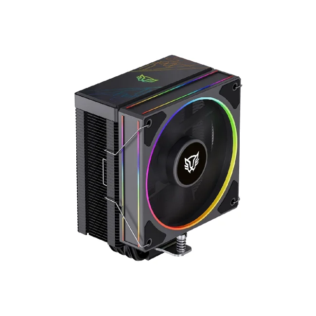 Enfriamiento de Aire BALAM RUSH Heliux Pro HEX50 / RGB / 4 Pipas / TDP 220 W / Compatibilidad AMD + Intel / 1x Ven 120mm + Rodamiento Hidraulico + 600 - 2000 RPM + 74.27CFM + 30dB + PWM 4 Pin + ARGB 3pin / Legend Negro image 3