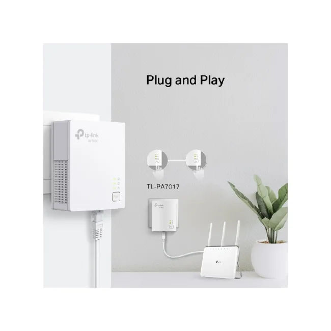 TP-Link TL-PA7017 KIT adaptador de red PowerLine 1000 Mbit/s Ethernet Blanco 2 pieza(s) image 11