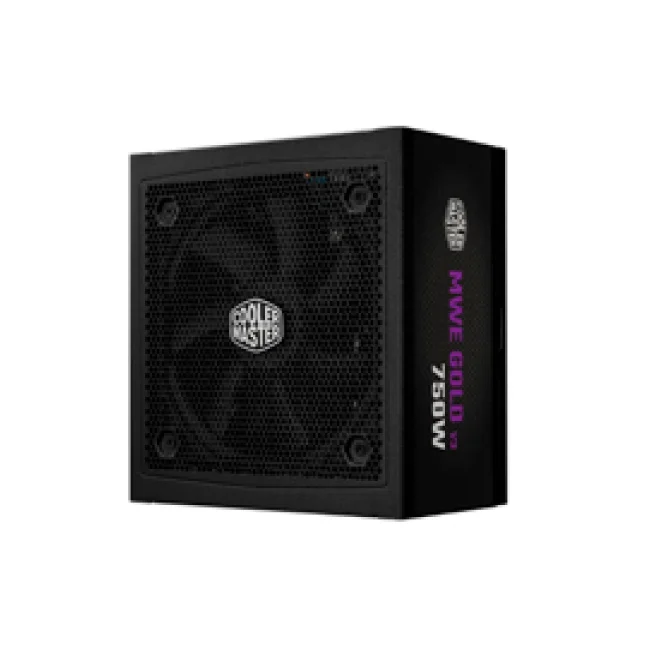 FUENTE DE PODER COOLER MASTER 750W / NEGRO / MWE V3 ATX 3.1/80PLUS GOLD CERTIFICADA/ MODULAR /GAMER