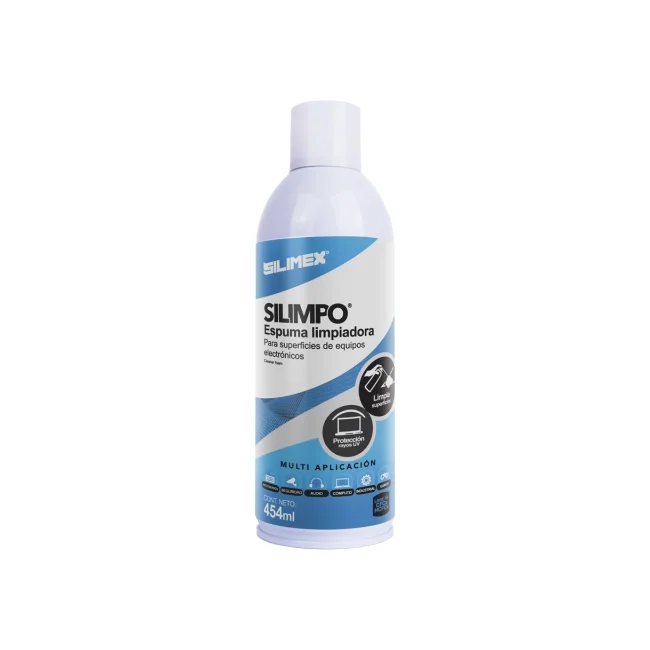 ESPUMA LIMPIADORA | SILIMEX | SILIMPO 454ML | LIMPIA EQUIPOS DE SUPERFICIES ELECTRONICOS | PROTECCION RAYOS UV | LIBRE DE CFCS Y HCFCS image 2