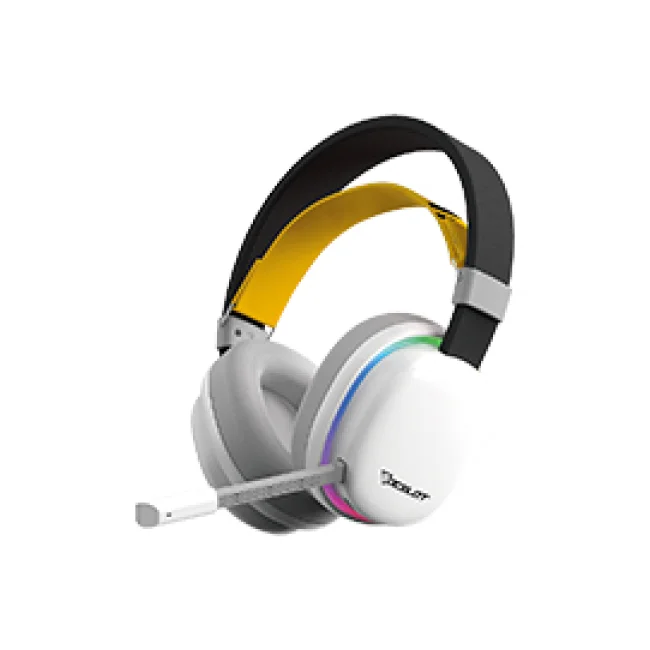 AUDIFONOS INALAMBRICOS OCELOT GAMING PHANTOM H1 / RGB/ BLUETOOTH/ DONGLE USB / CABLE AUX 3.5MM / MICROFONO CON CANCELACION DE RUIDO / MULTIPLATAFORMA / COLOR BLANCO