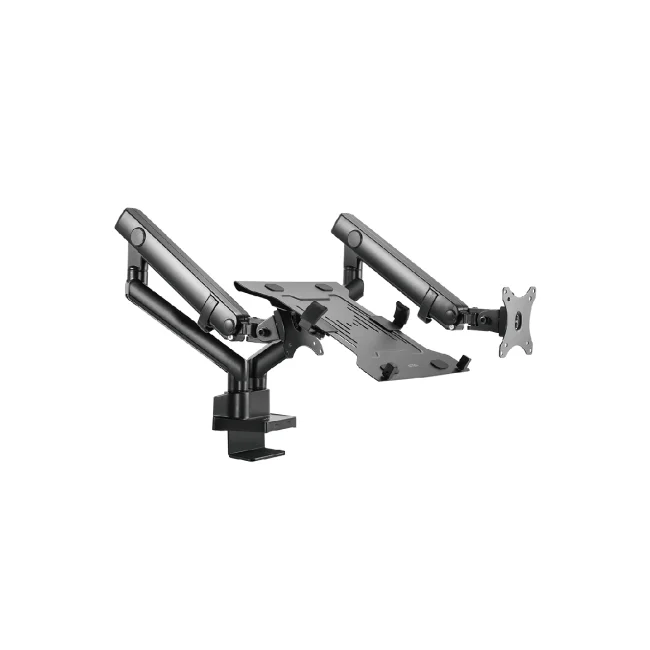 SOPORTE ACTECK ENFORCE MOTION SM636 / PARA MONITOR 17-32 PULG Y LAPTOP 10-15.6 PULG / ROTACION AJUSTABLE / VESA 75-100MM / ADAPTADOR DE ESCRITORIO / MAX 8 KG POR BRAZO / NEGRO / AC-939645 image 3