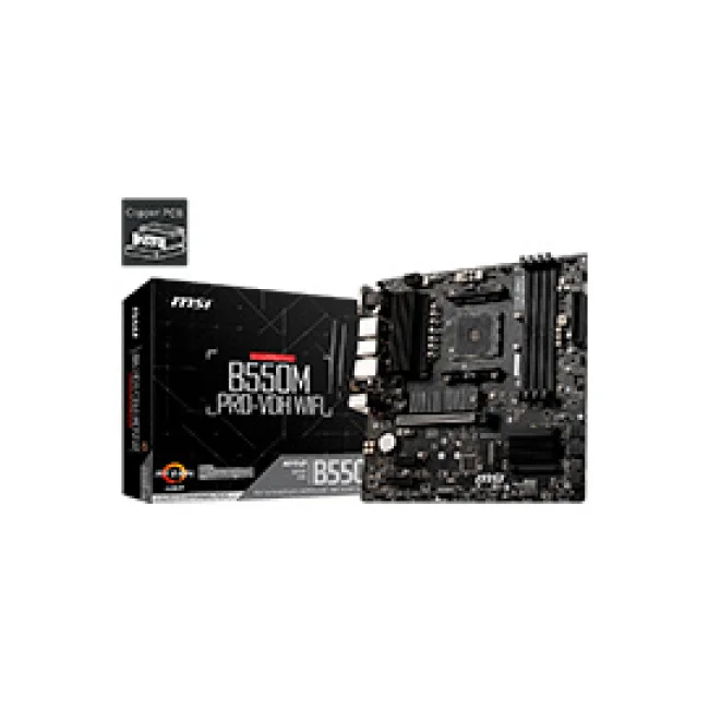 MSI B550M PRO-VDH WIFI placa base AMD B550 Enchufe AM4 Micro ATX image 2