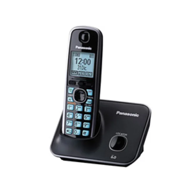 Panasonic KX-TG4111 teléfono Teléfono DECT Identificador de llamadas Negro image 2