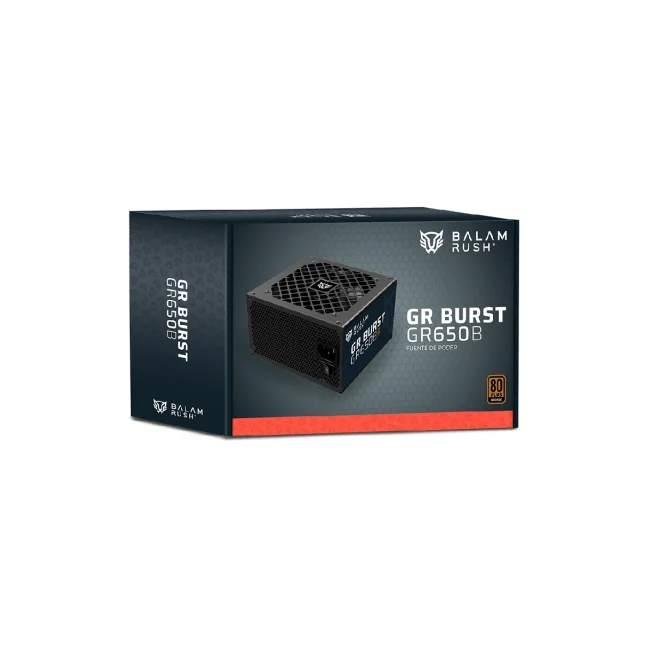 Balam Rush GR Burst GR650B unidad de fuente de alimentación 650 W 24-pines ATX ATX Negro image 10