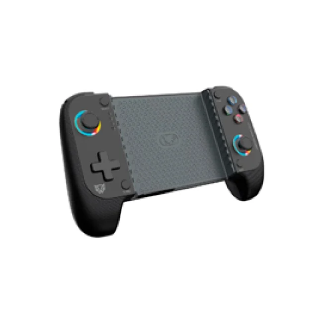 Gamepad BALAM RUSH para Móvil Inalámbrico Kontrol Move G626 / Bluetooth 5.0 / Compatible con Android + IOS + Botones Mecánicos + Gatillos Sensibles + Funciones Turbo + RGB / Recargable / Legend Negro