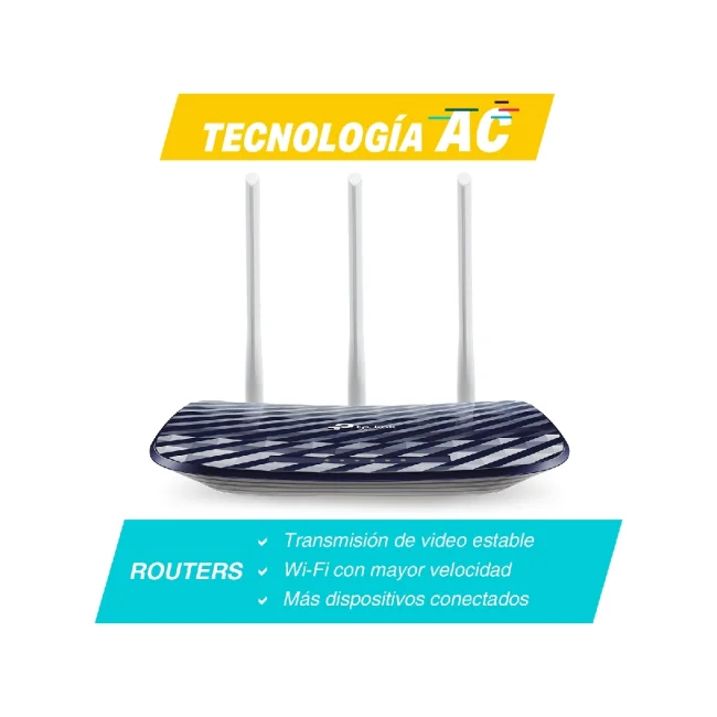 TP-Link ARCHER-C20W router inalámbrico Doble banda (2,4 GHz / 5 GHz) Negro, Plata image 3