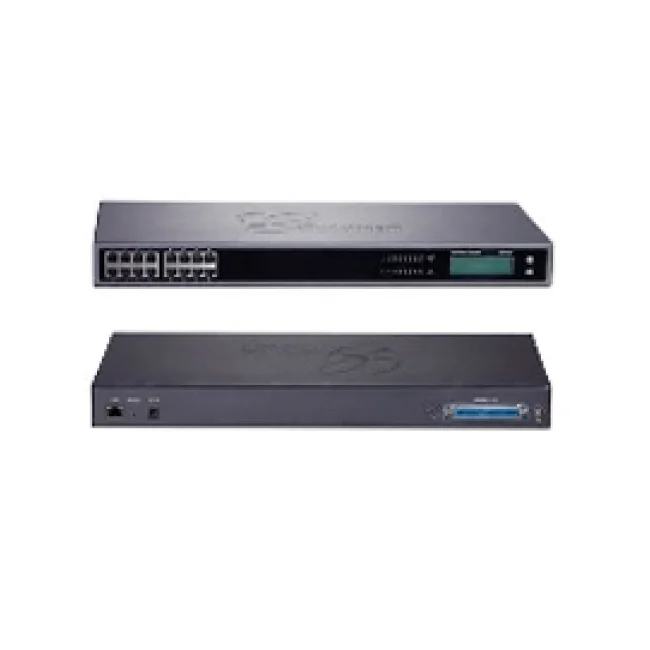 GATEWAY GRANDSTREAM GXW4216/ 16 PUERTOS FXS 1 PUERTO TELCO DE 50 PINS MONTAJE ESCRITORIO Y RACK