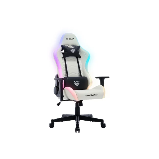 SILLA GAMER BALAM RUSH LIGHTNING RUSH V2 FROST HASTA 150KG BLANCO image 2