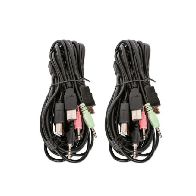 Manhattan Switch KVM HDMI de 4 puertos para dos monitores image 7