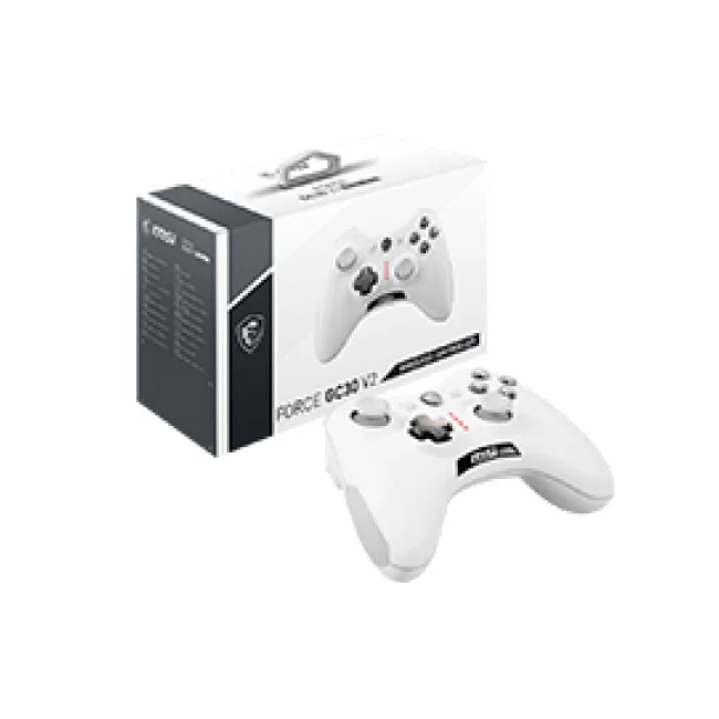 MSI FORCE GC30 V2 WHITE control de juego Blanco USB 2.0 Gamepad Analógico/Digital Android, PC image 3