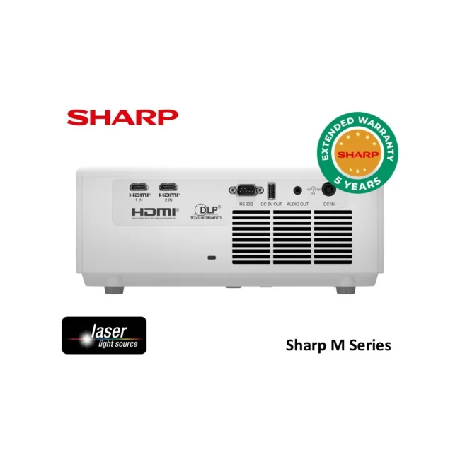 VIDEOPROYECTOR LASER SHARP XP-M421W-W DLP 4200 LM WXGA (1280 X 800) CONT 50.000:1 HDMI-HDCP 1.4 / ZOOM 1.3X /SPK 8W image 3