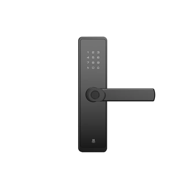 CERRADURA INTELIGENTE CON DETECCIóN DE HUELLA DACTILAR, TARJETA RFID, CONECTIVIDAD WIFI, COMBINACIóN NUMéRICA Y LLAVE FíSICA, DE ALEACIóN DE ALUMINIO Y CRISTAL TEMPLADO. image 2