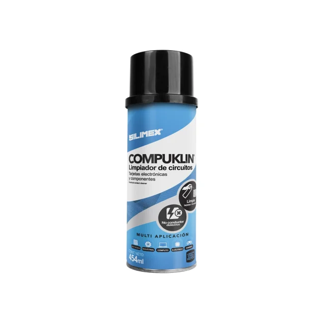 AEROSOL | SILIMEX | COMPUKLIN 454ML | LIMPIADOR DESENGRASANTE PARA CIRCUITOS Y TARJETAS ELECTRONICAS  | DIELECTRICO NO CONDUCTOR image 2
