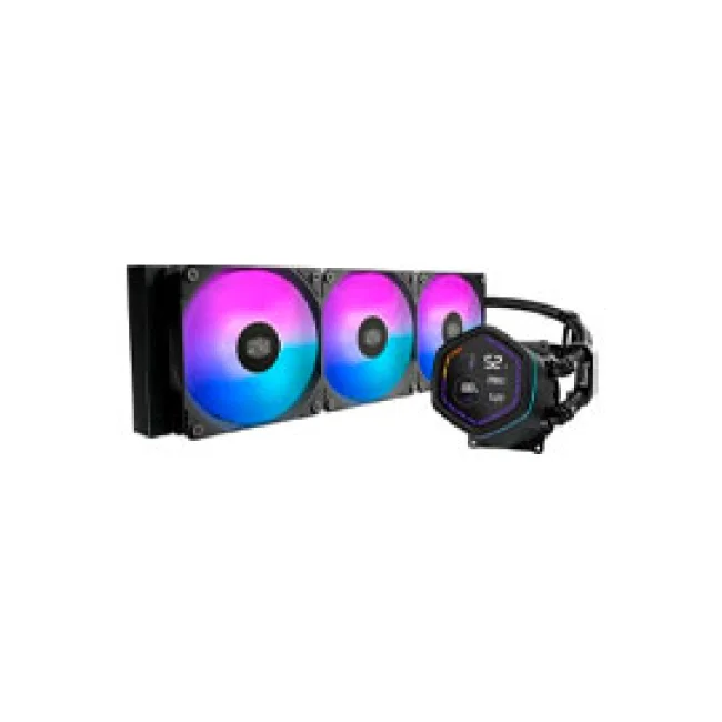 Enfriamiento Liquido Cooler Master MasterLiquid Core Nex Digital Series Negro LED DIGITAL DISPLAY 3xFAN ARGB 1750 RPM AMD/INTEL