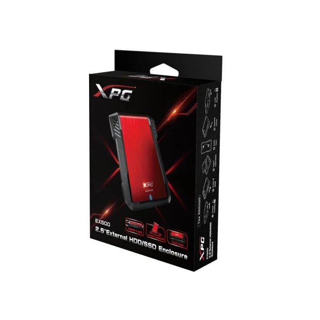 ADATA EX500 Cubierta de disco duro/SSD Negro, Rojo 2.5" image 7