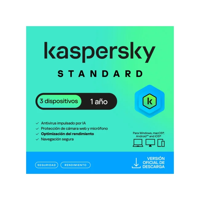 ESD KASPERSKY STANDARD 3 DISP 1 AñO image 2