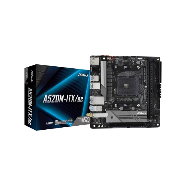 MB ASROCK A520M AMD AM4 / DDR4 4733 / 1 X PCIE 3.0 X16 / D-SUB / DVI-D / HDMI / 6 X USB 3.2 / GAMA BAJA image 2