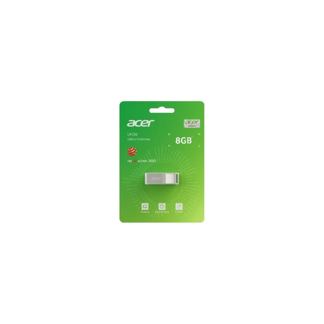 Acer UF200 unidad flash USB 8 GB USB tipo A 2.0 Plata image 4