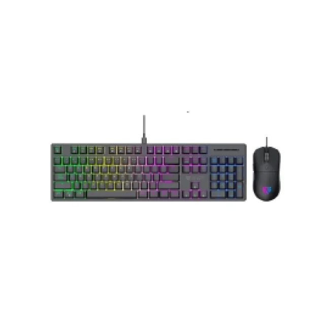 Combo Gamer Alámbrico Fusion Vanguard 100% CKG690 / Teclado Mecanico 100% / 105 teclas (26 Antighosting) / Mouse 6D / 3,600 Dpi Ajustable / Backlight