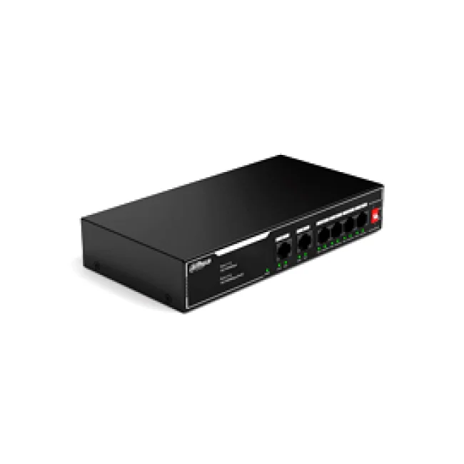 Dahua Technology PoE SF1006LP No administrado L2 Fast Ethernet (10/100) Energía sobre Ethernet (PoE) Negro image 3