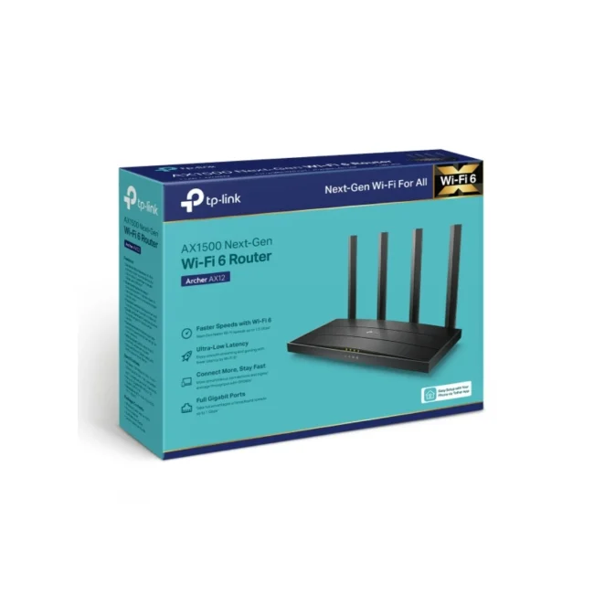 TP-Link Archer AX12 router inalámbrico Ethernet rápido Doble banda (2,4 GHz / 5 GHz) Negro image 6