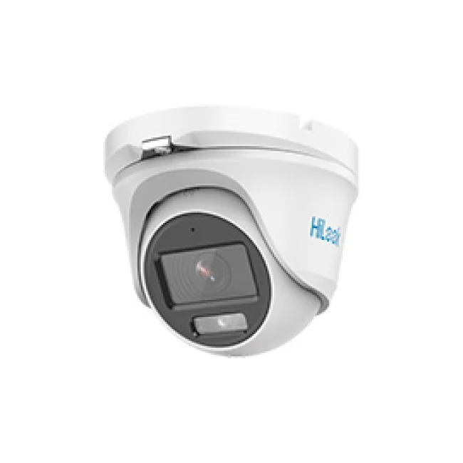 CAMARA HILOOK DOMO COLORVU TURBOHD 1080P IMAGEN A COLOR 24/7 LENTE 2.8MM MICROFONO INTEGRADO, LUZ BLANCA 20 MTS IP66 METALICA