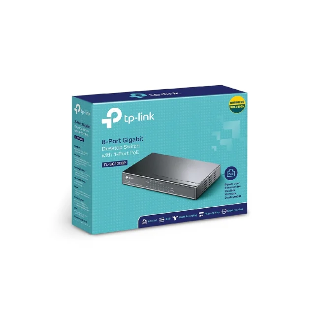 TP-Link TL-SG1008P dispositivo de redes No administrado Gigabit Ethernet (10/100/1000) Energía sobre Ethernet (PoE) Avellana image 11
