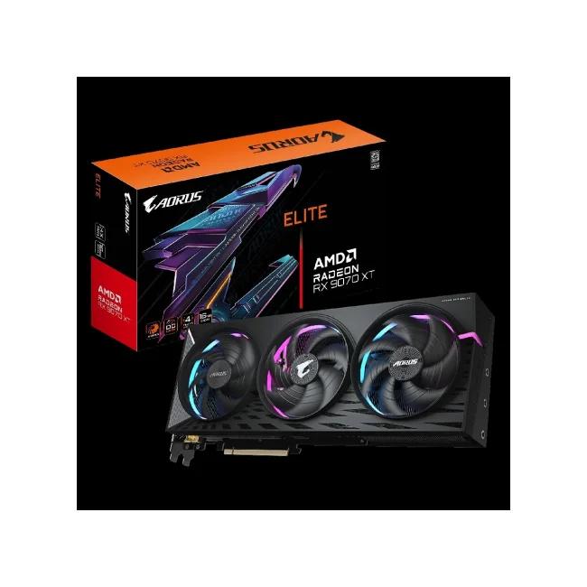 GIGABYTE AORUS Radeon RX 9070 XT ELITE 16G AMD 16 GB GDDR6 image 4