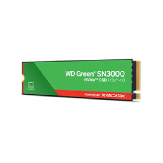 SSD WD Green SN3000 NVMe, 500GB, M.2, 4100 MB/s Escritura, 5000 MB/s Lectura, PCI Express 4.0