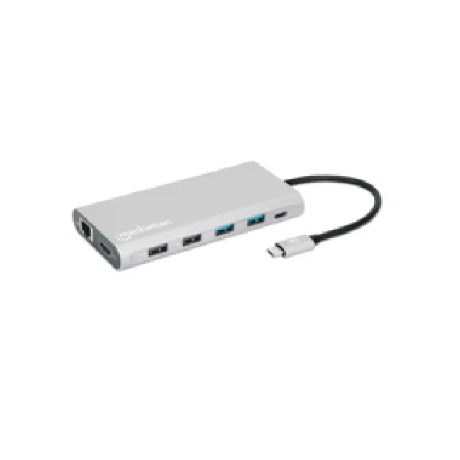Manhattan Docking Station USB-C para Triple Monitor