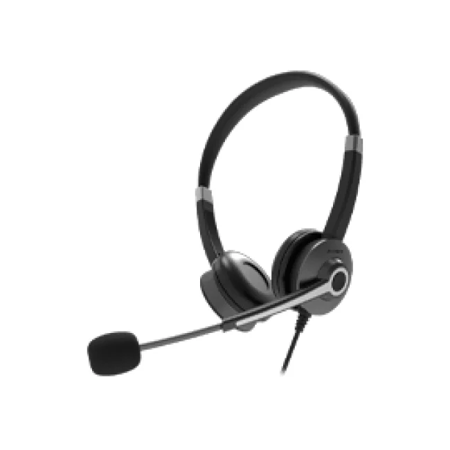 Acteck Audífonos USB con Micrófono Flexible On Ear Centric Pro HP640 Elite Series - Auriculares Alámbrico Diadema Oficina/Centro de llamadas USB tipo A Negro image 2