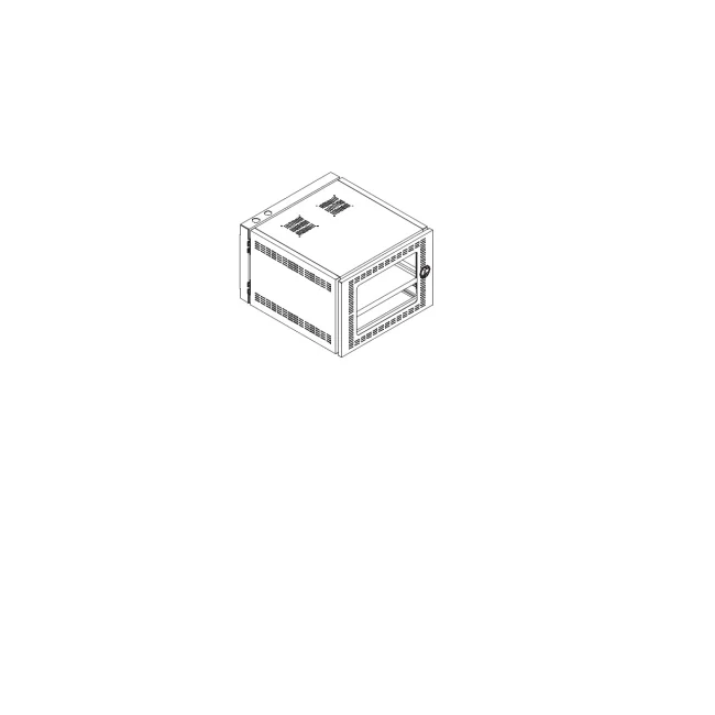 North System CAWM6-BKT armario rack 6U Bastidor de pared Negro image 4