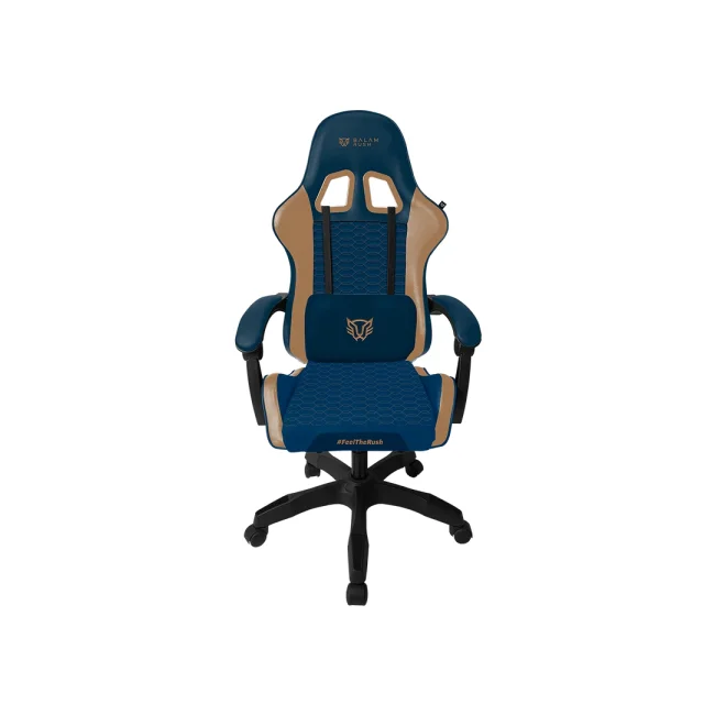 SILLA ERGONÓMICA GAMER POWER RUSH V2 AZUL - CAMEL